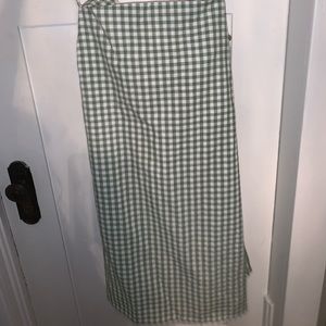 Plaid green dress-NWT